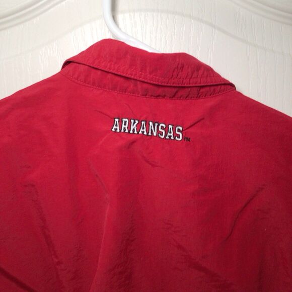 Vintage Arkansas Razorbacks Chiliwear Mens Large Short Sleeve Button Up Shirt - Picture 14 of 16